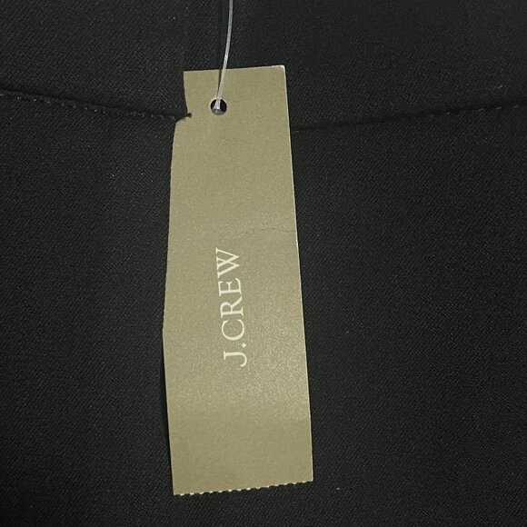 NWT J. Crew Kate Straight Leg Pant Bi Stretch Cotton 0 Tall Black BF401 - Picture 10 of 12